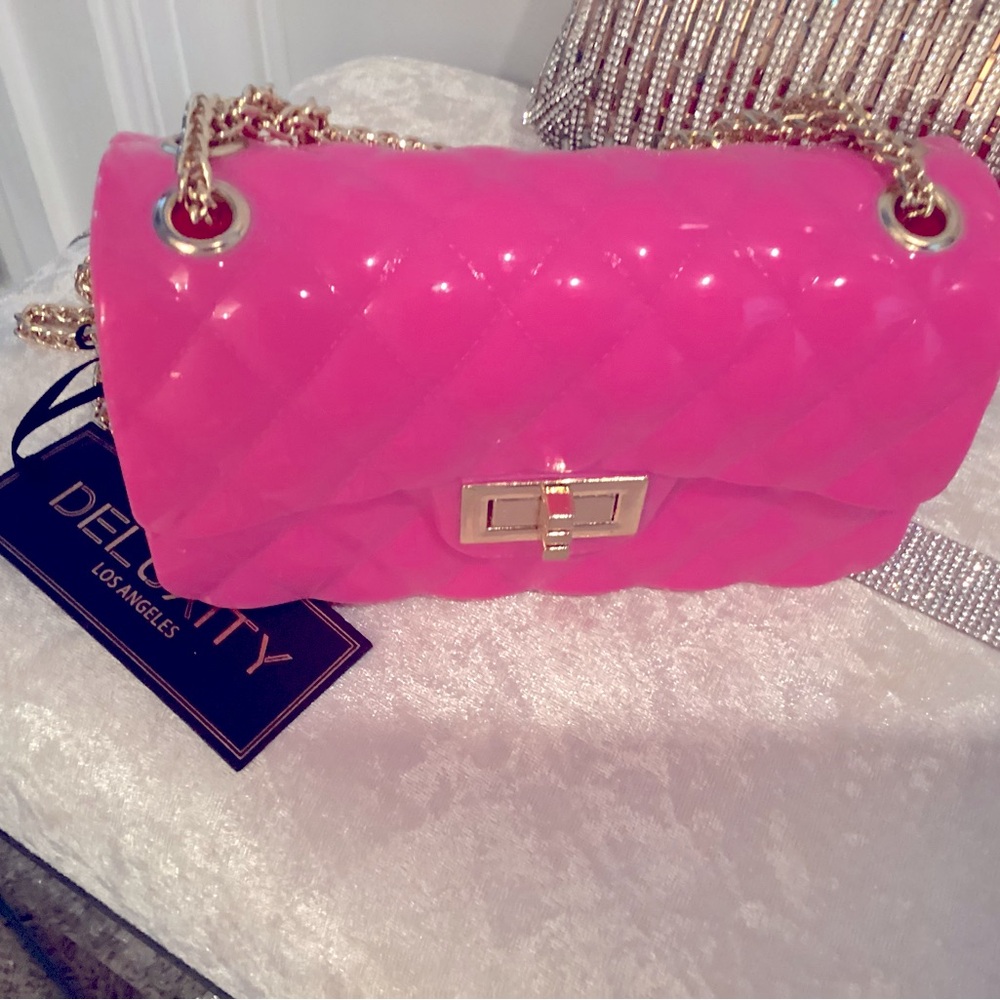 So pretty Barbie pink crossbody bag
